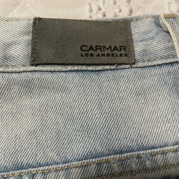 CAMAR LOS ANGELES JEAN SKIRT: size 27 has zipper in front - Picture 4 of 6